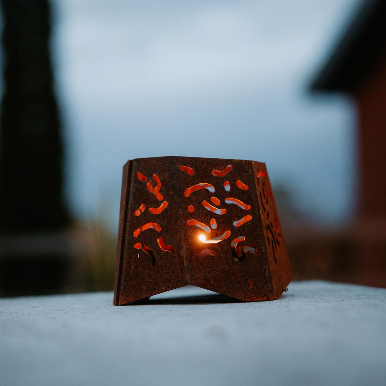 HEAT - Värmeljushållare i Cortenstål