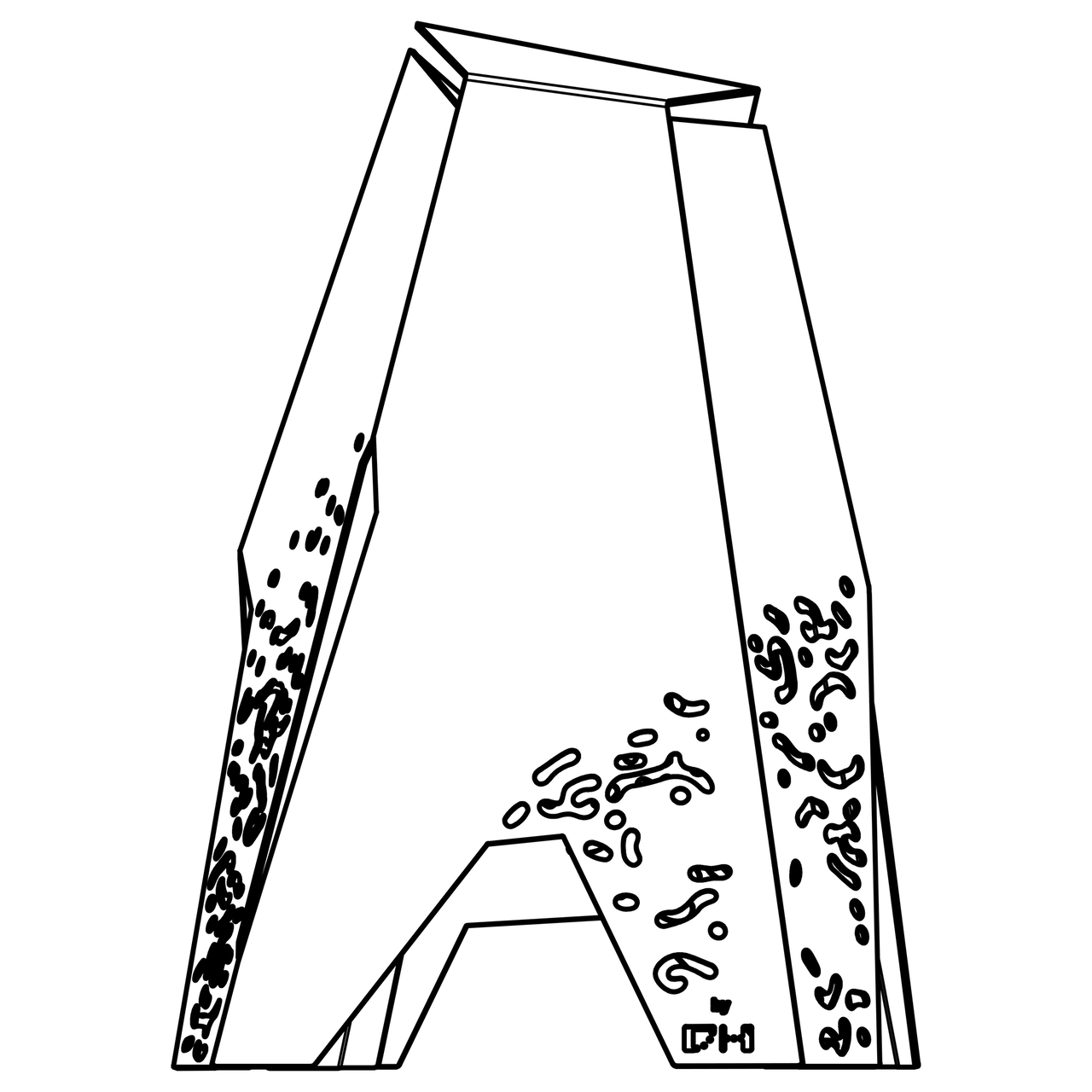 Markbelysning i cortenstål – Lapid Column Ground